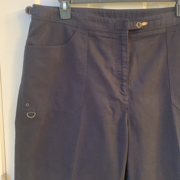 Lauren Ralph Lauren Black Capri Cropped Cotton Jeans 18W - Picture 2 of 13